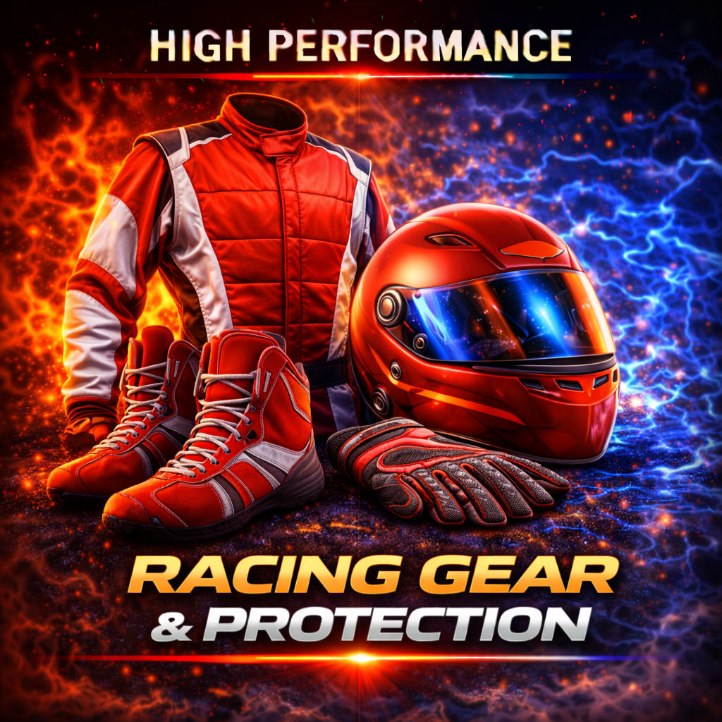 Personal racing gear and protection equipment